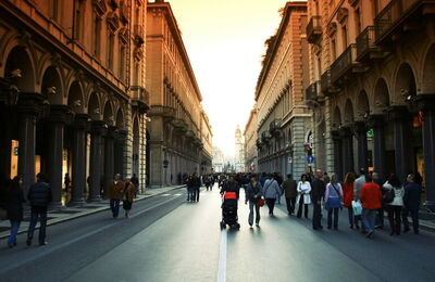 Strasse in einer Stadt